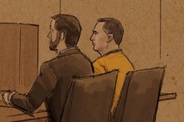 As the details of the witness detecting the suspect of gunfire of Minnesota, legislators ask for rhetoric Photo: Vance Boelter, 57, the suspect accused of killing a legislator from Minnesota and shooting another, is in a federal court in St. Paul, Minnesota, USA, UU., June 16, 2025 in this sketch of the Court.